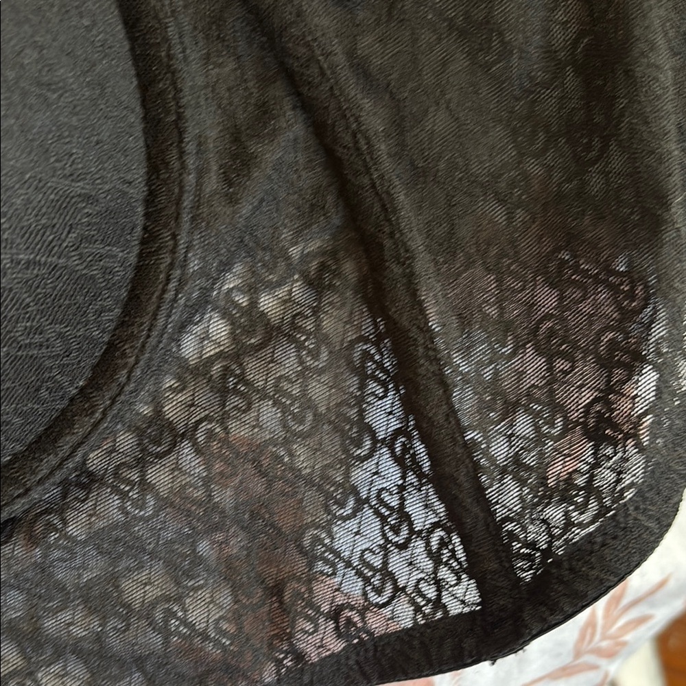 Victoria's Secret Black Mesh Lingerie Top in Size 36C - Picture 5 of 6